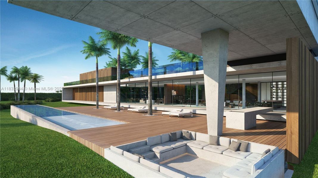 Exterior details and patio area of a home in , Southwest Ranches (Image 3). Exterior details and patio area of a home in , Southwest Ranches (Image 3).