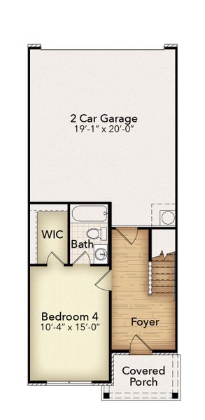2D floor plan layout of this home in Anderson Park, Hendersonville, TN (Image 3).