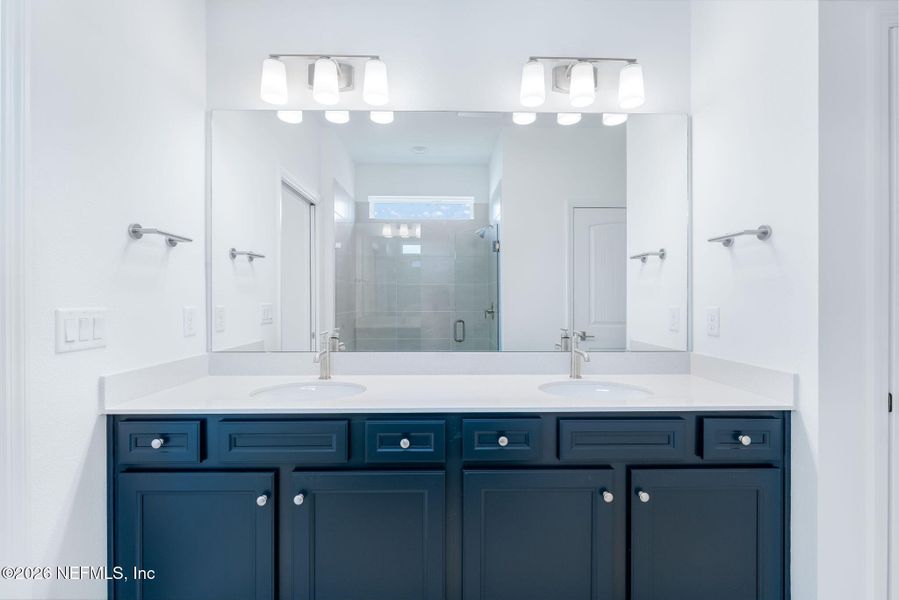 Furnished interior view inside a new home in Del Webb Wildlight, Wildlight (Image 14).