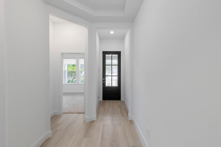 Durable and easy to maintain flooring throughout the high-traffic areas of the home.