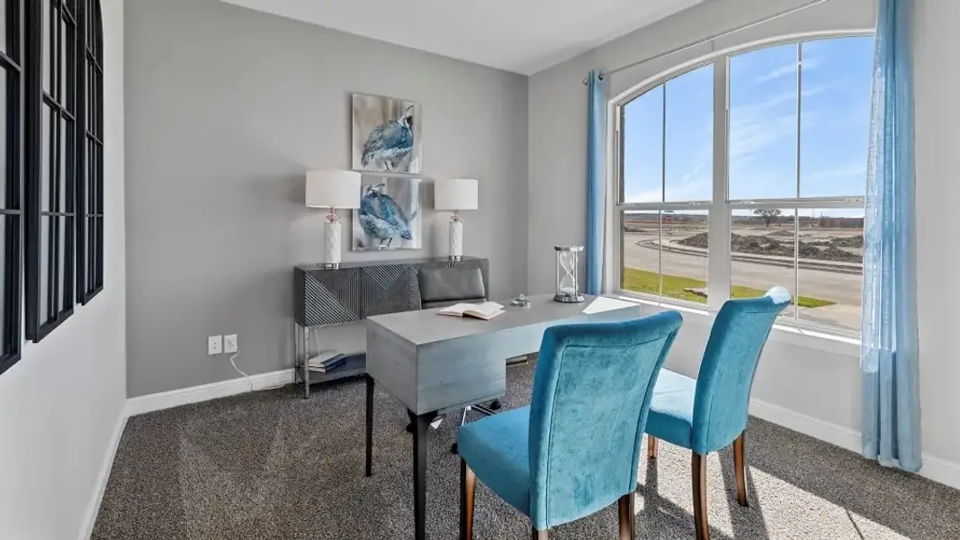 Furnished interior view inside a new home in Bluestem, Rhome (Image 23).