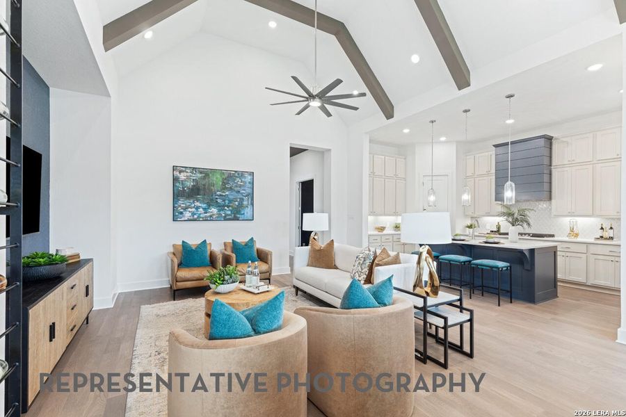Furnished interior view inside a new home in The Ranches at Creekside, Boerne (Image 42).