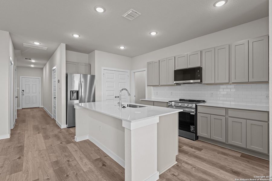 Furnished interior view inside a new home in Applewhite Meadows, San Antonio (Image 10). Furnished interior view inside a new home in Applewhite Meadows, San Antonio (Image 10).