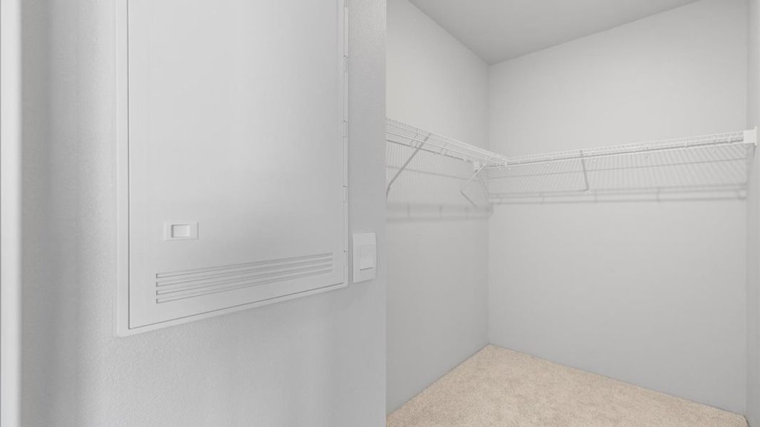 Representative unfurnished interior of a home built from the E104 by D.R. Horton in Monarch Ranch, Manor (Image 26).