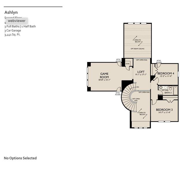 2D floor plan layout of this home in Provence 70s, Austin, TX (Image 2).