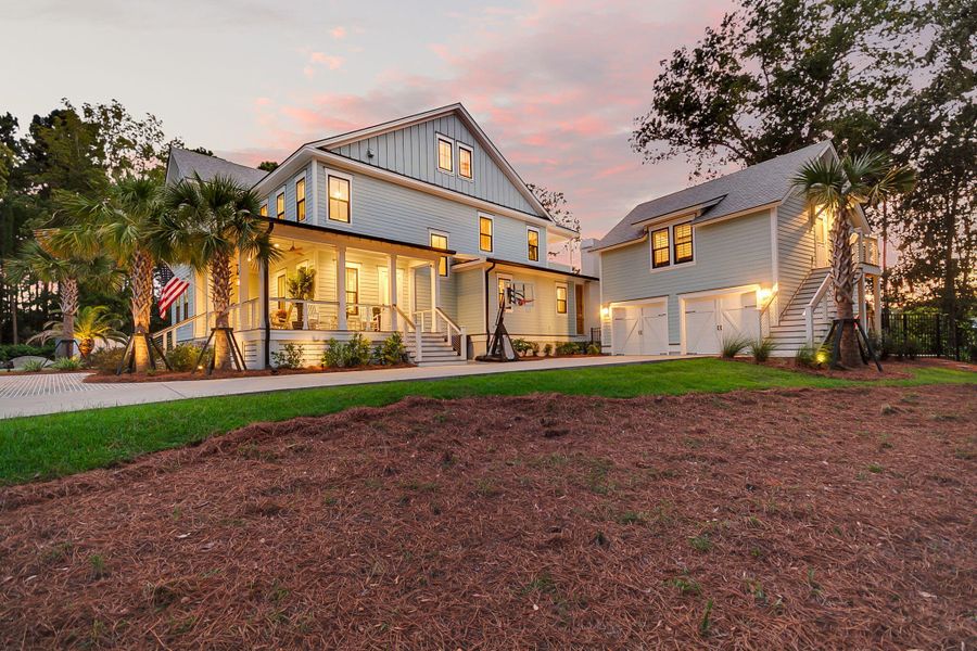 Front exterior of a new home in , Mount Pleasant, SC, highlighting curb appeal (Image 33). Front exterior of a new home in , Mount Pleasant, SC, highlighting curb appeal (Image 33).