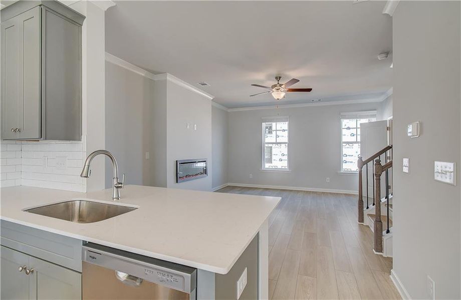 Furnished interior view inside a new home in Silverock, McDonough (Image 9).