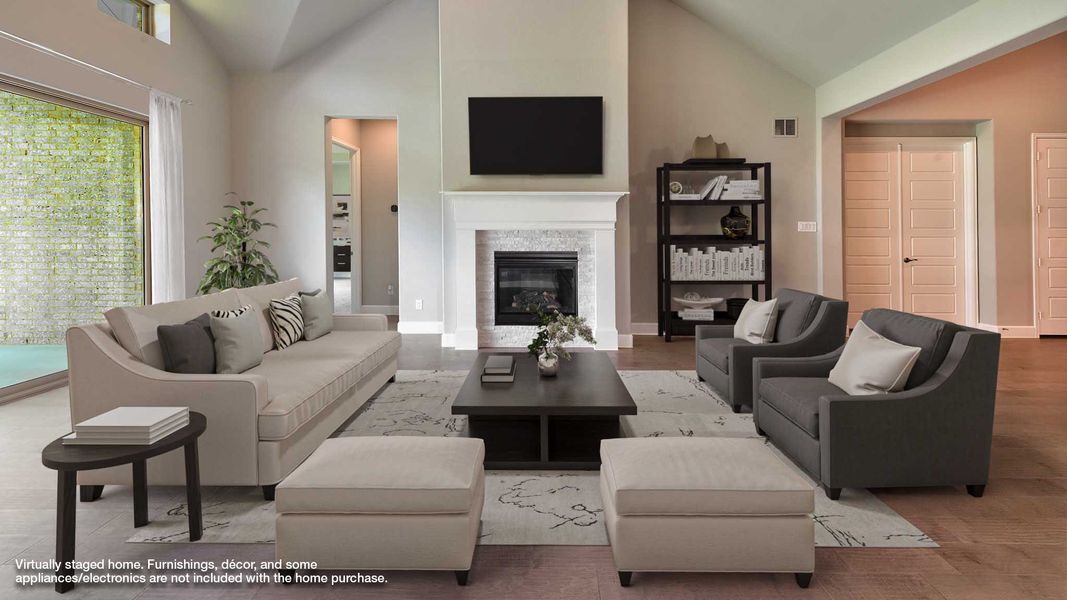 Representative furnished interior of a home built from the 3469W by Perry Homes in The Dominion, San Antonio (Image 4).