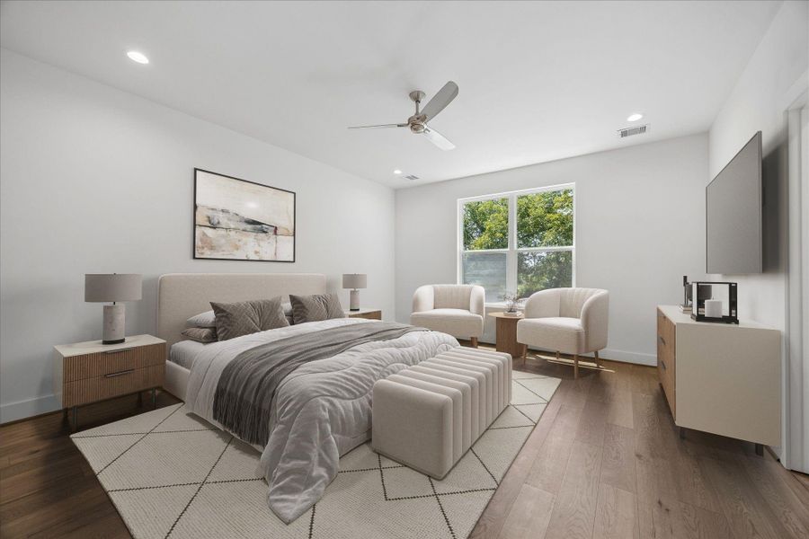 Furnished interior view inside a new home in , Houston (Image 11).