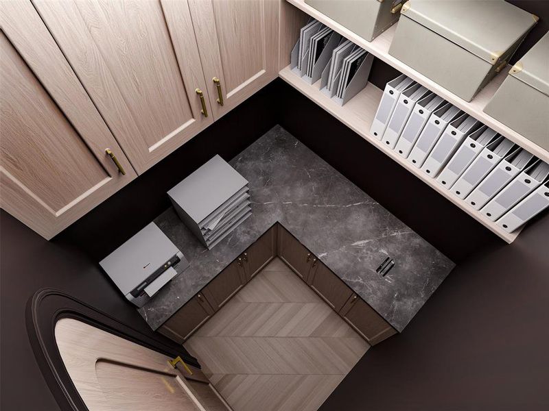 1st floor office closet/print room