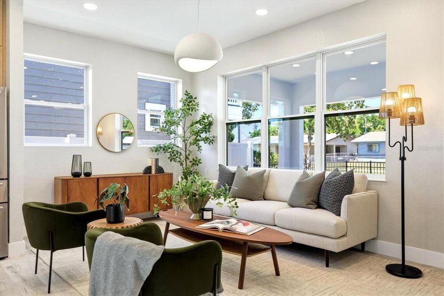 Furnished interior view inside a new home in , St. Petersburg (Image 34).