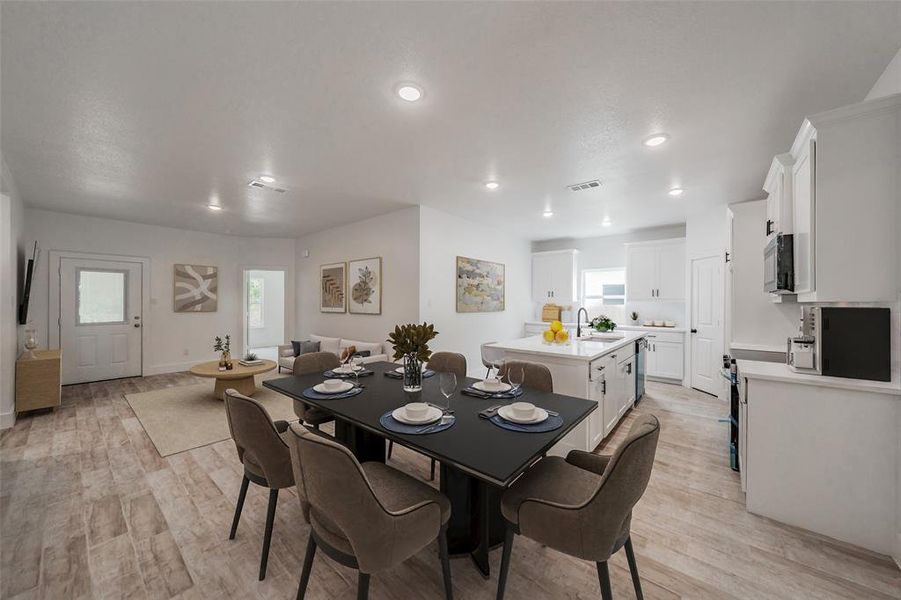 Furnished interior view inside a new home in , Dallas (Image 10).