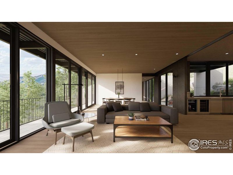 Furnished interior view inside a new home in , Boulder (Image 8). Furnished interior view inside a new home in , Boulder (Image 8).