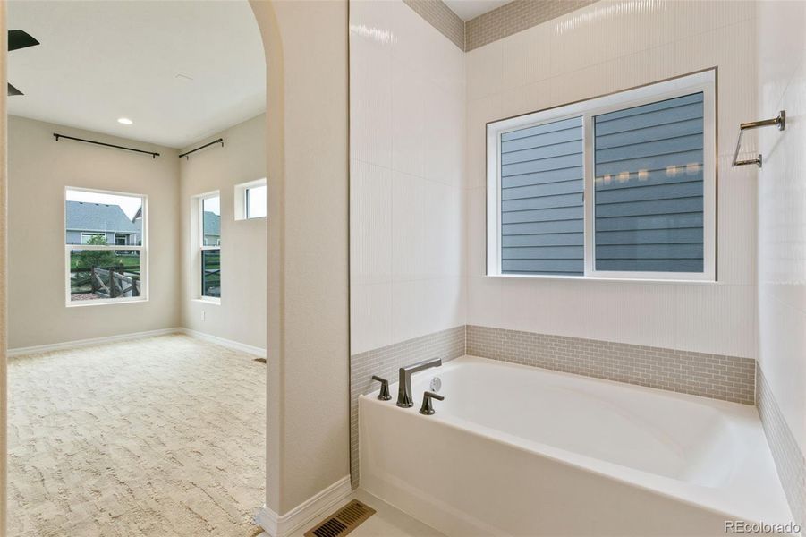 Furnished interior view inside a new home in , Colorado Springs (Image 8).