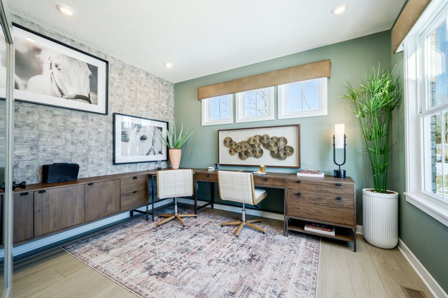 Representative furnished interior of a home built from the Wyatt by Fischer Homes in Twin Lakes, Hoschton (Image 6).