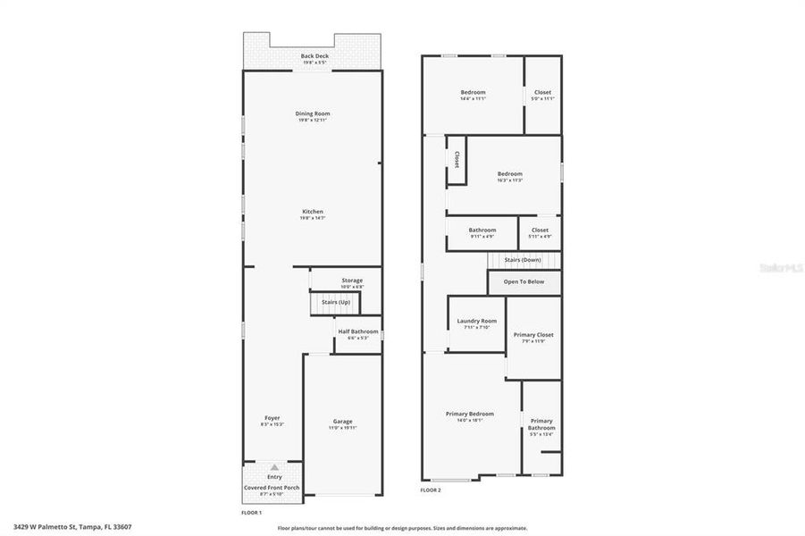 2D floor plan layout of this home in , Tampa, FL (Image 10).