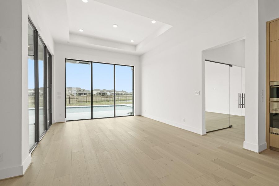 Spacious, unfurnished interior of a new home in Bridgeland, Cypress (Image 32).