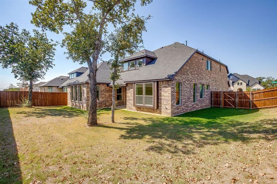 Exterior details and patio area of a home in , Fort Worth (Image 2). Exterior details and patio area of a home in , Fort Worth (Image 2).