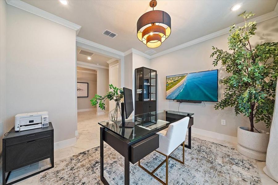 Furnished interior view inside a new home in , Venice (Image 13).