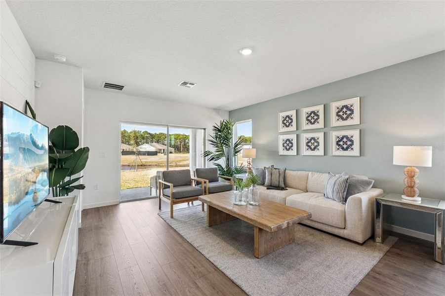 Furnished interior view inside a new home in Halifax Plantation Villas, Ormond Beach (Image 10).