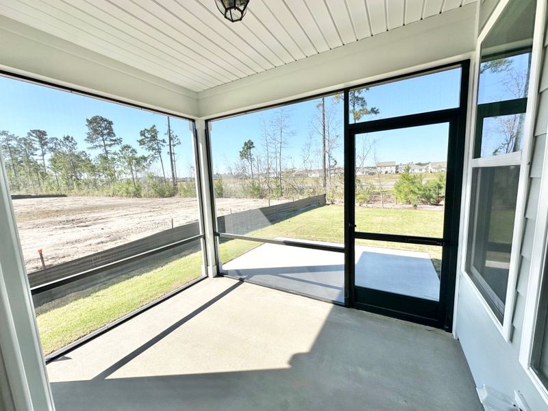 Exterior details and patio area of a home in Del Webb Wilmington at Mallory Creek, Leland (Image 3).