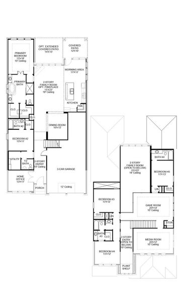 2D floor plan layout of this home in StoneCreek Estates, Richmond, TX (Image 3). 2D floor plan layout of this home in StoneCreek Estates, Richmond, TX (Image 3).