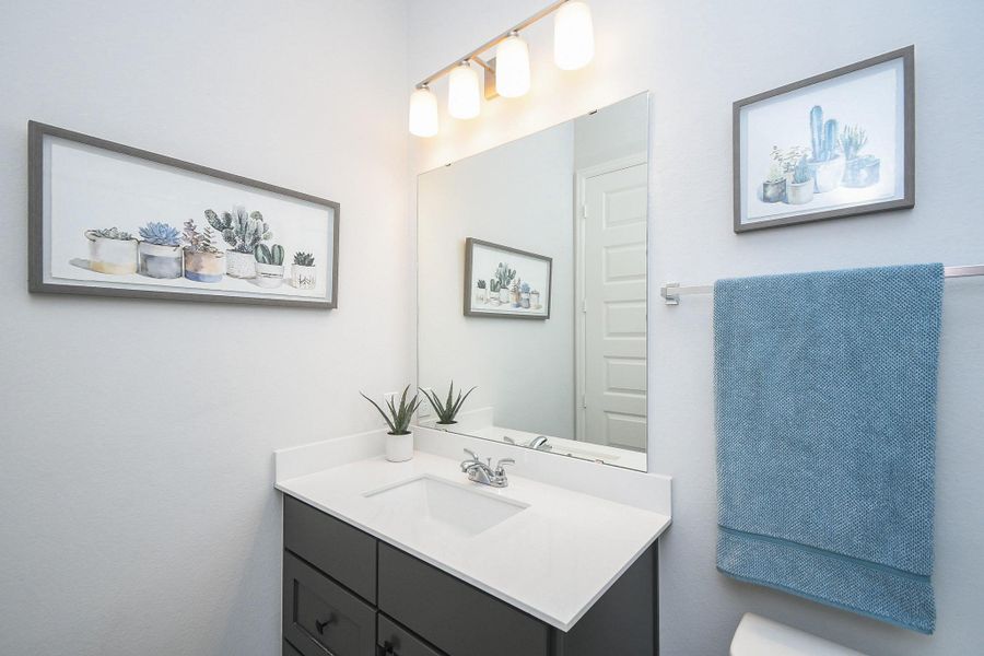 Furnished interior view inside a new home in Fulbrook On Fulshear Creek 60', Fulshear (Image 8).
