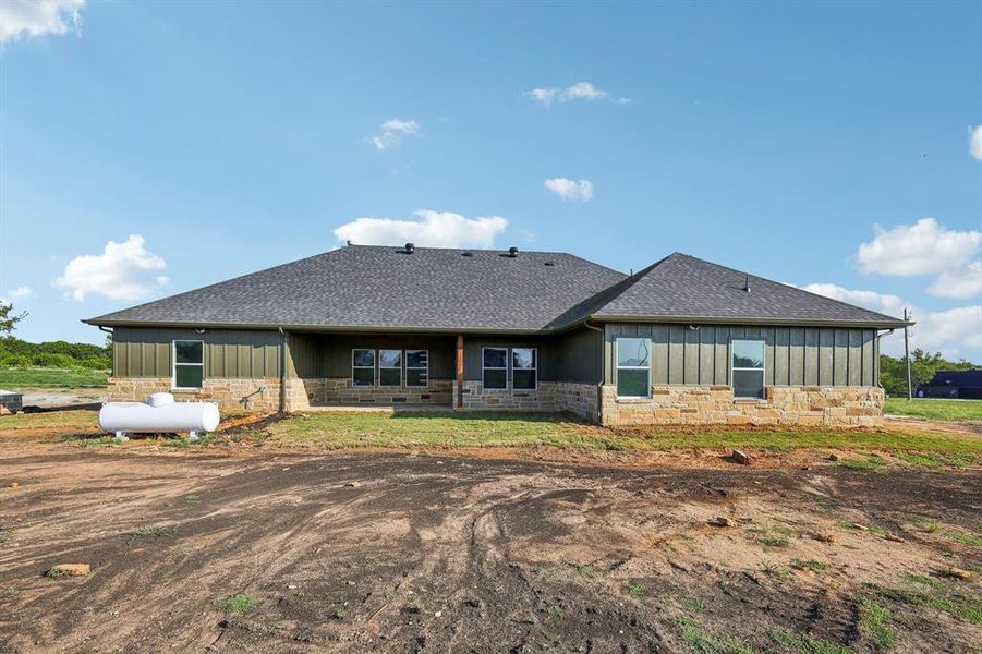 View of back of house