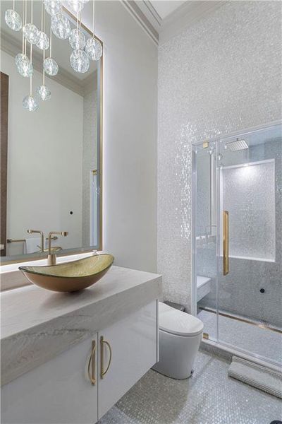 Furnished interior view inside a new home in , Atlanta (Image 15).