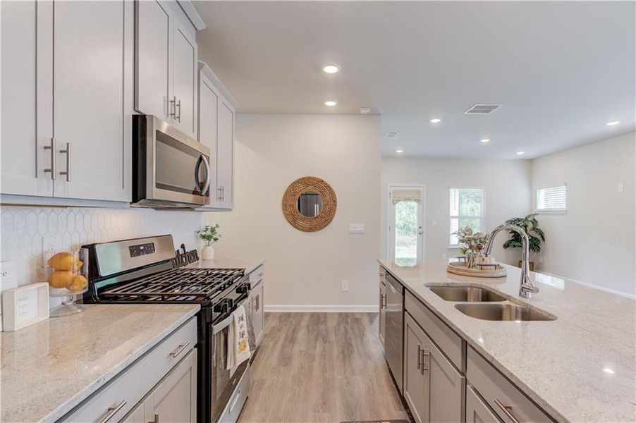 Furnished interior view inside a new home in Sweetwater Green - Royal Series, Lawrenceville (Image 10).