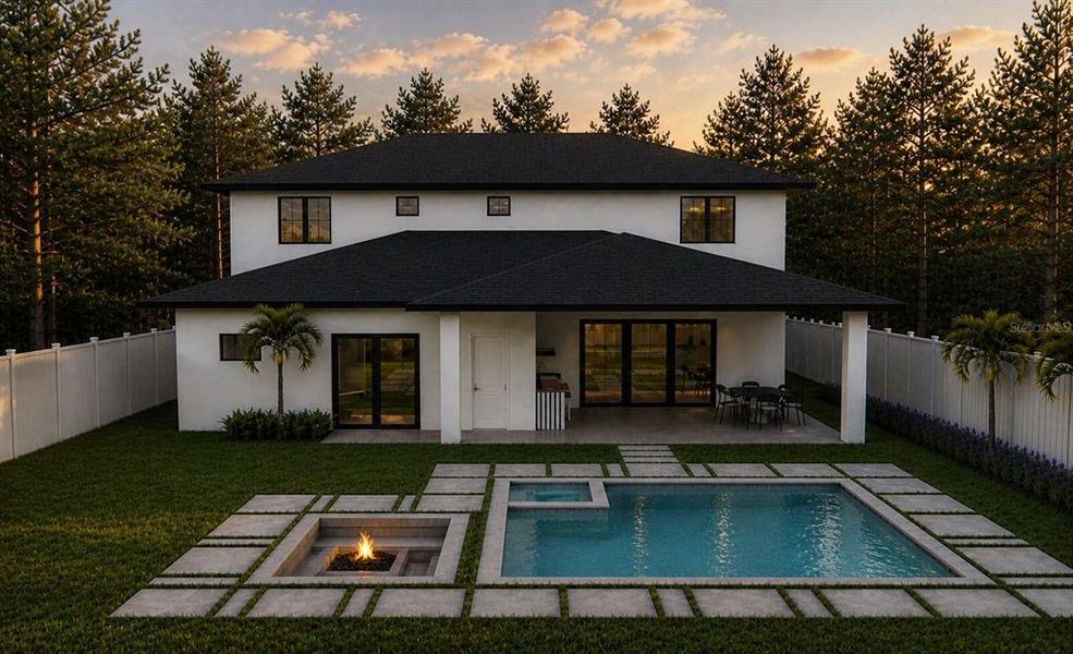 Exterior details and patio area of a home in , Orlando (Image 15).