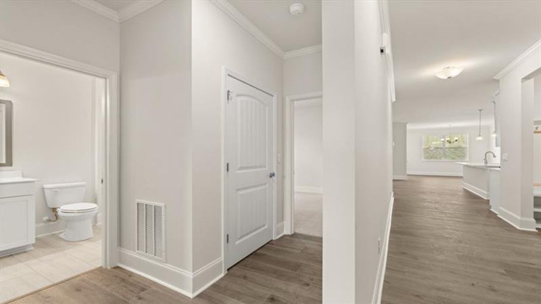 Spacious, unfurnished interior of a new home in Hamptons at Riverwood North, Dallas (Image 67).