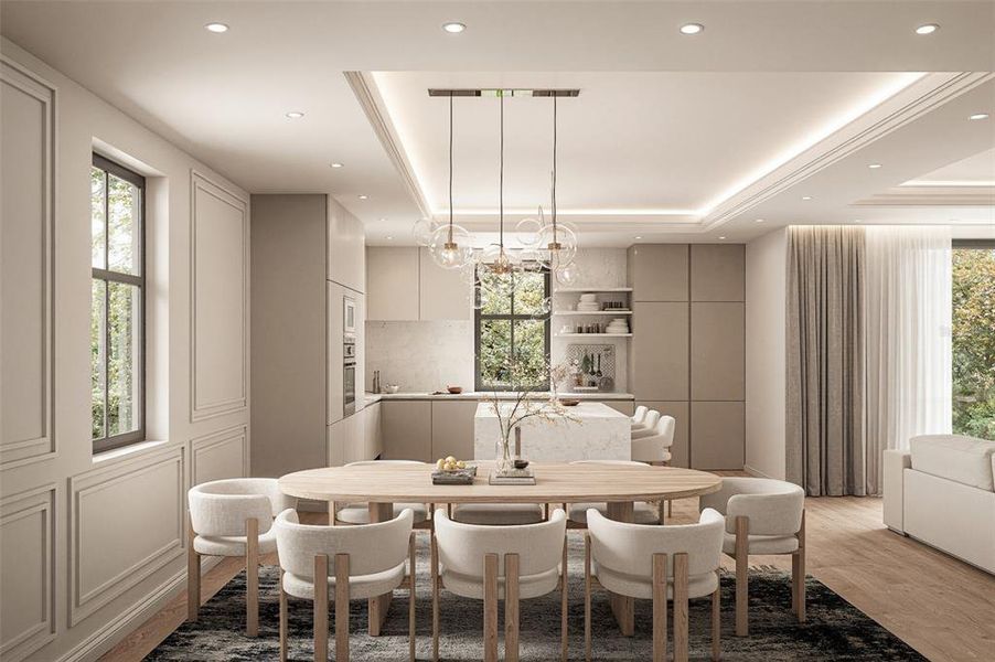 Furnished interior view inside a new home in , St. Petersburg (Image 13).