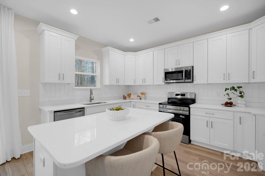 Furnished interior view inside a new home in , Mooresville (Image 10).