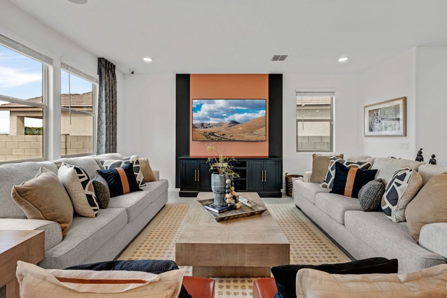 Representative furnished interior of a home built from the Walnut by Mattamy Homes in Blackhawk, Tucson (Image 5). Representative furnished interior of a home built from the Walnut by Mattamy Homes in Blackhawk, Tucson (Image 5).