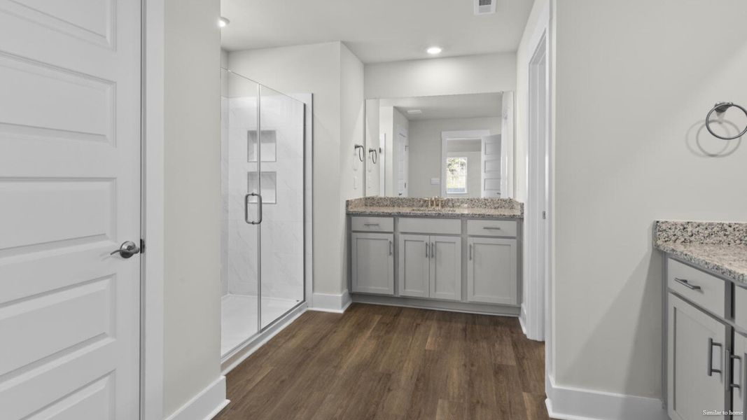 Furnished interior view inside a new home in The Haven at Indigo Preserve, Leland (Image 13).