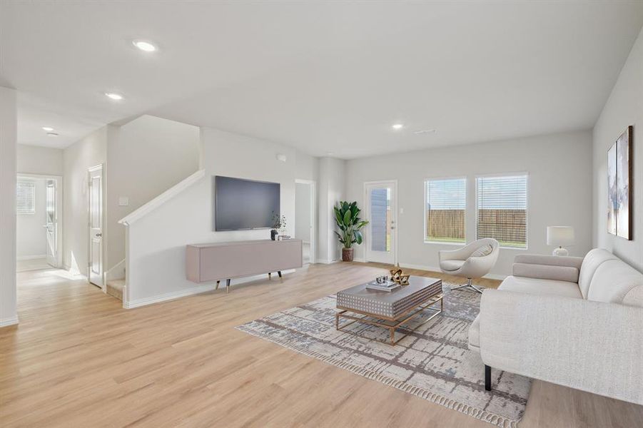 Furnished interior view inside a new home in River Ridge, Crandall (Image 7). Furnished interior view inside a new home in River Ridge, Crandall (Image 7).