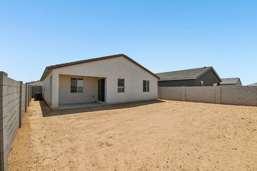 Back exterior elevation