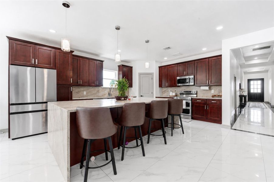 Furnished interior view inside a new home in , Cleveland (Image 12).