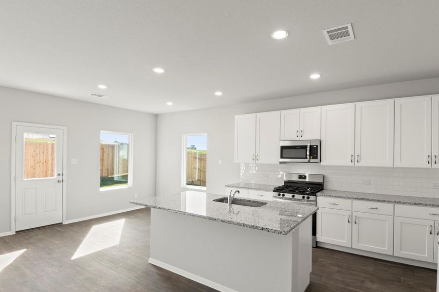 Furnished interior view inside a new home in Cloverleaf, Austin (Image 6).