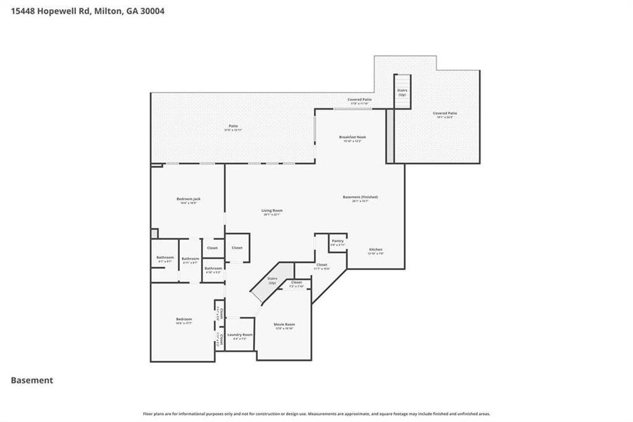 2D floor plan layout of this home in , Alpharetta, GA (Image 6).