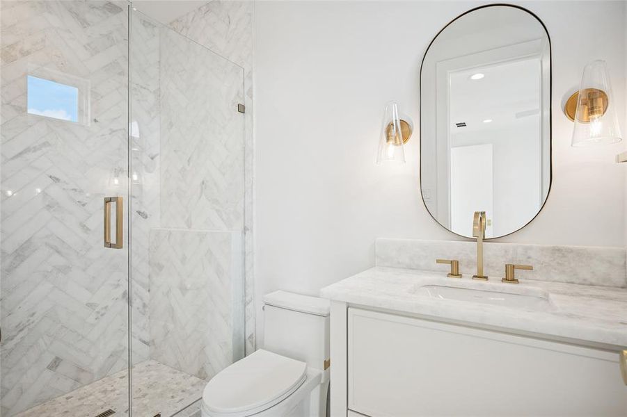 Furnished interior view inside a new home in , Dallas (Image 11).