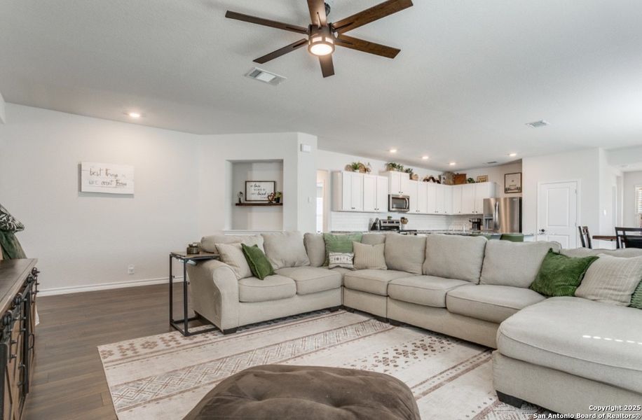 Furnished interior view inside a new home in Red River Ranch, Cibolo (Image 12).
