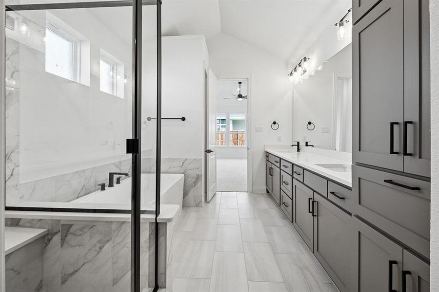 Furnished interior view inside a new home in Impression 55s, Frisco (Image 5).