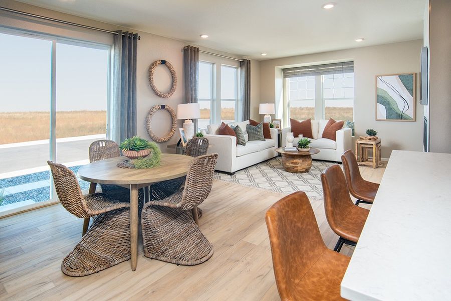 Representative furnished interior of a home built from the 1755 by KB Home in Windler Midtown Villas, Aurora (Image 4).