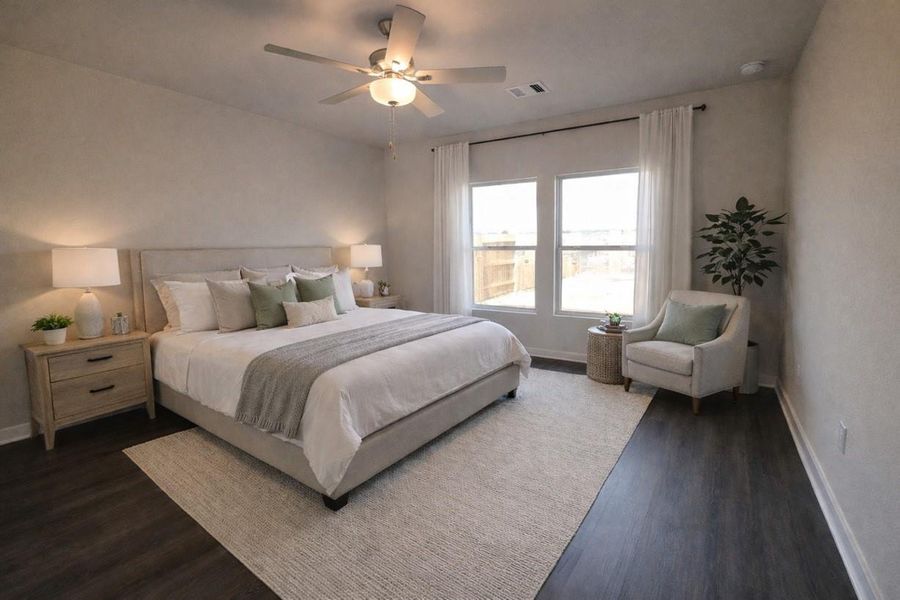 Furnished interior view inside a new home in Arabella on the Prairie, Richmond (Image 4). Furnished interior view inside a new home in Arabella on the Prairie, Richmond (Image 4).