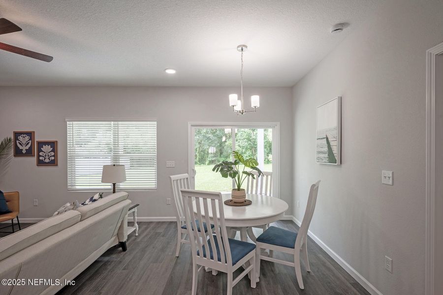 Furnished interior view inside a new home in , Jacksonville (Image 43). Furnished interior view inside a new home in , Jacksonville (Image 43).