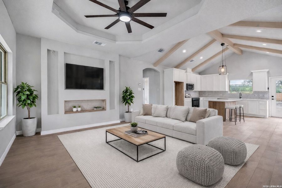 Furnished interior view inside a new home in , Elmendorf (Image 12). Furnished interior view inside a new home in , Elmendorf (Image 12).