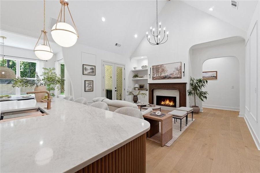 Furnished interior view inside a new home in , Powder Springs (Image 45).