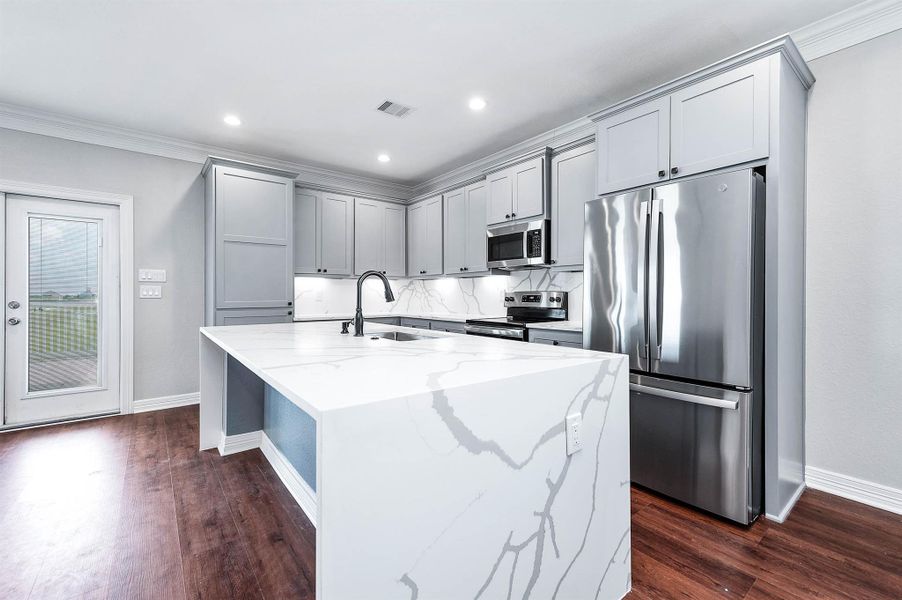 Furnished interior view inside a new home in , Galveston (Image 17). Furnished interior view inside a new home in , Galveston (Image 17).